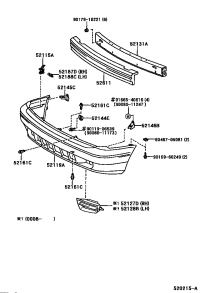 5211545010-SUPPORT, FRONT BUMPER SIDE, RH