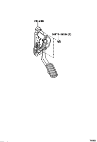 7812035501-ROD ASSY, ACCELERATOR PEDAL