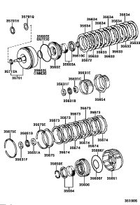 9037432005-BEARING, THRUST NEEDLE ROLLER (FOR REAR CLUTCH DRUM)