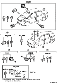 6900528A50-CYLINDER SET, LOCK