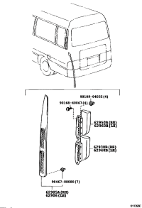 6293036030-DUCT ASSY, QUARTER