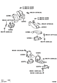 1232175010-BRACKET, ENGINE