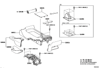 5890326050C0-PANEL SUB-ASSY, CONSOLE REAR END