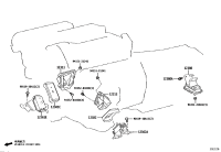 1231131250-BRACKET, ENGINE MOUNTING, FRONT NO.1 RH
