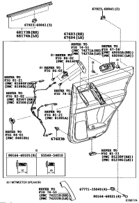 676300G030E1-BOARD SUB-ASSY, REAR DOOR TRIM, RH