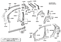 610340D190-REINFORCE SUB-ASSY, BACK DOOR OPENING SIDE, LH