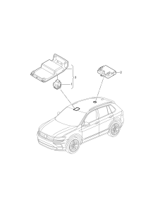 4K0907594AC-Control unit, for operation of power sliding roof