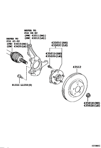 4355002050-HUB & BEARING ASSY