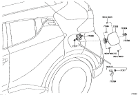 77377F4020-RETAINER, FUEL FILLER OPENING LID LOCK