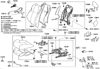 71551F4090-PAD, FRONT SEAT BACK, RH(FOR SEPARATE TYPE)