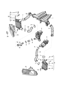 4W0121346G-Intercooler assy: