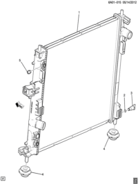 22966124-Radiator, (incl 2-5) (AC-DELCO #21820)