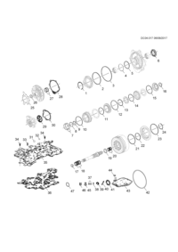 24228876-Oil seal, propeller shaft transmission flange (* repair kit 5, repair kit 6)
