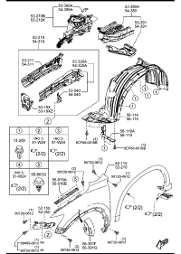 KD5352111A-PANEL, FR FENDER, RH