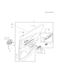 95248785-Garnish assy-rr dr (incl. 2-8)
