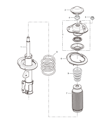 50016055-Damper, front suspension