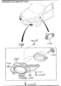 BS1C51690-UNIT FOG LIGHT L
