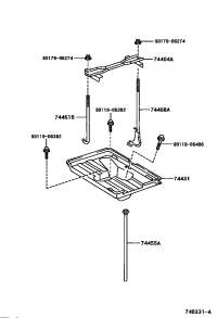 7440830010-BOLT SUB-ASSY, BATTERY CLAMP, NO.2