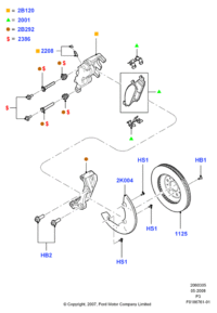 8A8Z2001A-BRAKE PAD SET/RANGE ROVER