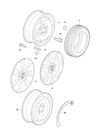 5JD601147-WHEEL CAP-AUDI-Q7/TOUAREG