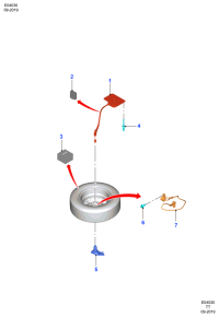 GK291K353AA-Bracket-spare tire