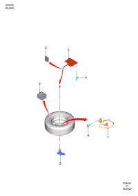 GK291K353AB-Bracket-spare tire