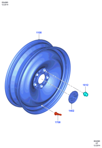 ED8C1100BB-Wheel assy