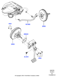 BA1Z2005A-Booster assy-brake