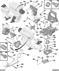 1839H7-ENGINE MOUNTING