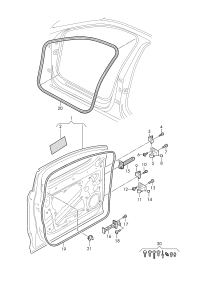 89D831051A-Door assy-rr, lh