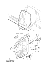 89D833051A-Door assy-rr, lh