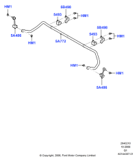 7T4Z5493AA-BUSH STABILIZER BAR