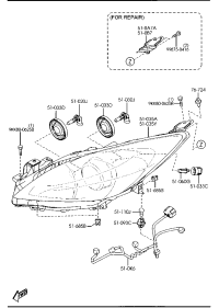 H432510B4-SOCKET(L),TRUNK LID LAMP