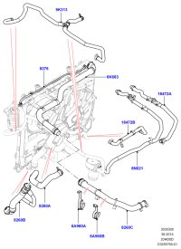 LR057618-HOSE ASSY-EGR COOLER,OUT