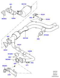 LR032289-GASKET,W.PUMP INLET