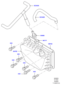 6M5Z6B752A-GASKET,W.PUMP INLET