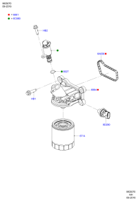 9W7E6714BA-CARTRIDGE,OIL FILTER