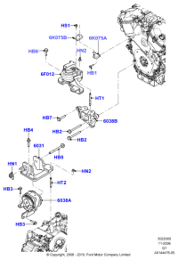 7A1Z6038AA-RUBBER,T/MISSION MT