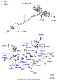 6E5Z5E241AA-GASKET,W.PUMP INLET