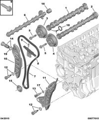 080677-BOLT WITH A BUNDLE 8X125-40 CL10.9-DAC/VIS