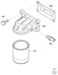 1S7E6714CA-CARTRIDGE,OIL FILTER