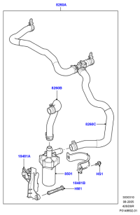 PCH501104-HOSE ASSY-EGR COOLER,OUT