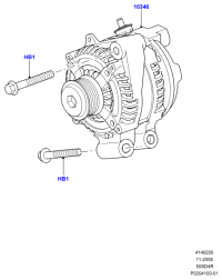 LR023405-ALTERNATOR, 12V 80A 4PK, TOYOTA