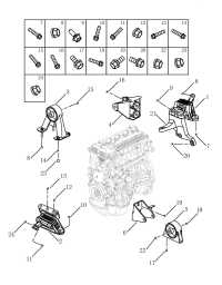 1077010000-MTG RUB ASSY,ENG