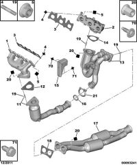 0349G0-GASKET,EXHAUST MANIF