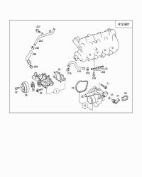 6122030182-RADIATOR HOSE W124/E200/E220