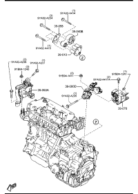GHS439060-RUBBER NO.3,ENG.MTG