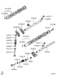 MD184255-SHAFT,INL VALVE ROCK