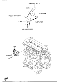 LF5115909-BELTV,W/PUMP&ALTERNATOR