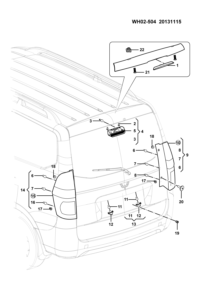 24547783-LAMP ASSY, REAR COMBINATION, RH